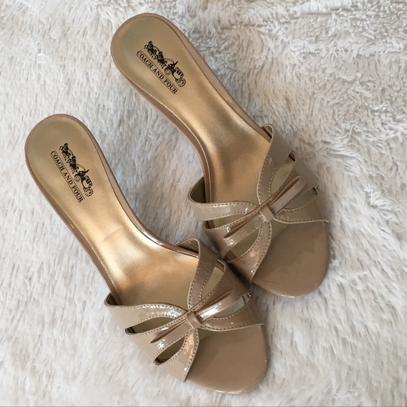 coach and four sandals